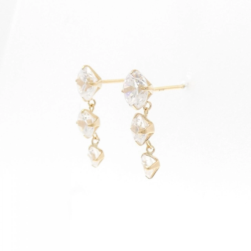 K18YG Bông tai Cubic - Hàng hiệu Chính hãng 874154