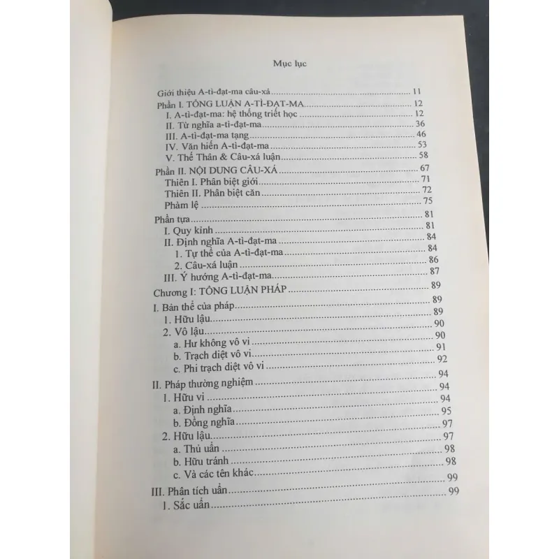 Sách A-tì-đạt-ma câu xá - Abhidharmakosabhāṣyam dịch và chủ biên Tuy Sỹ 655326
