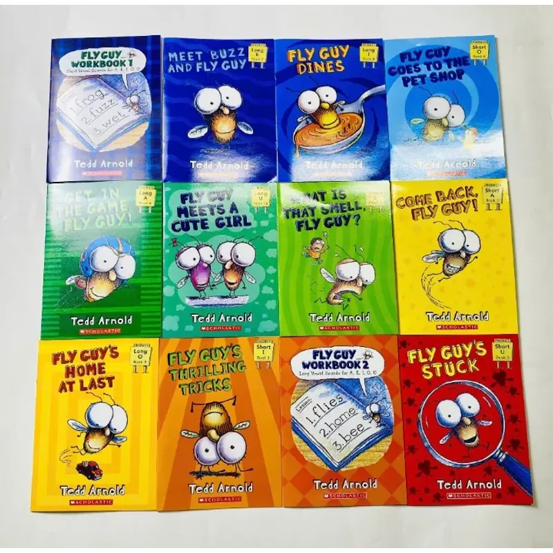 Sách - Fly Guy Phonics – Boxset 12 cuốn (10 truyện + 2 workbook) tặng audio, full hộp đẹp 1001297
