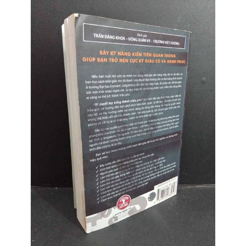 Bí quyết tay trắng thành triệu phú mới 70% ố có chữ 2014 HCM0612 Adam Khoo DANH NHÂN 923332