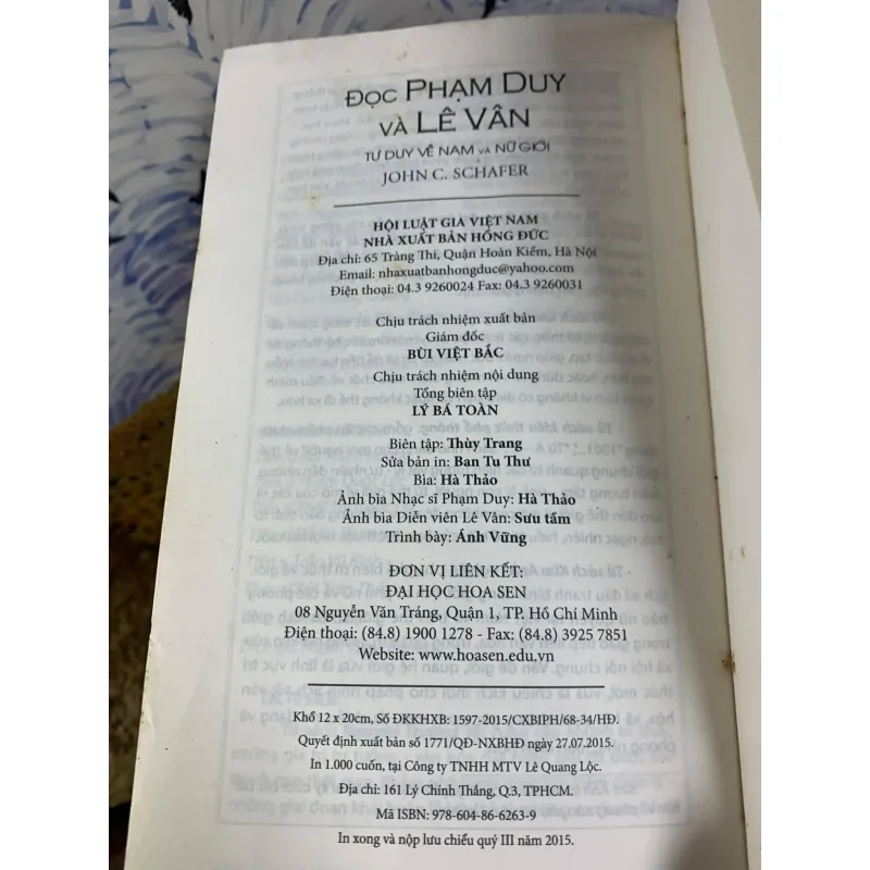 Đọc Phạm Duy Và Lê Vân, Tư Duy Về Nam Và Nữ Giới - John C. Schafer 734996