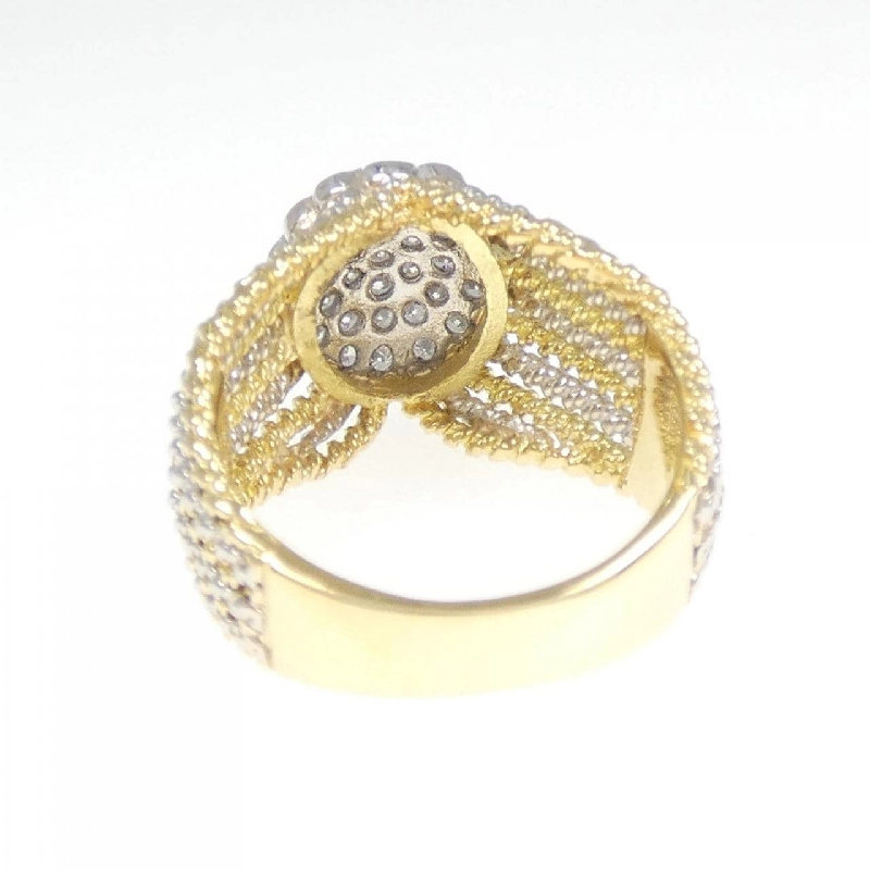 Nhẫn kim cương Pavé K18YG/PT 0.50CT 672737