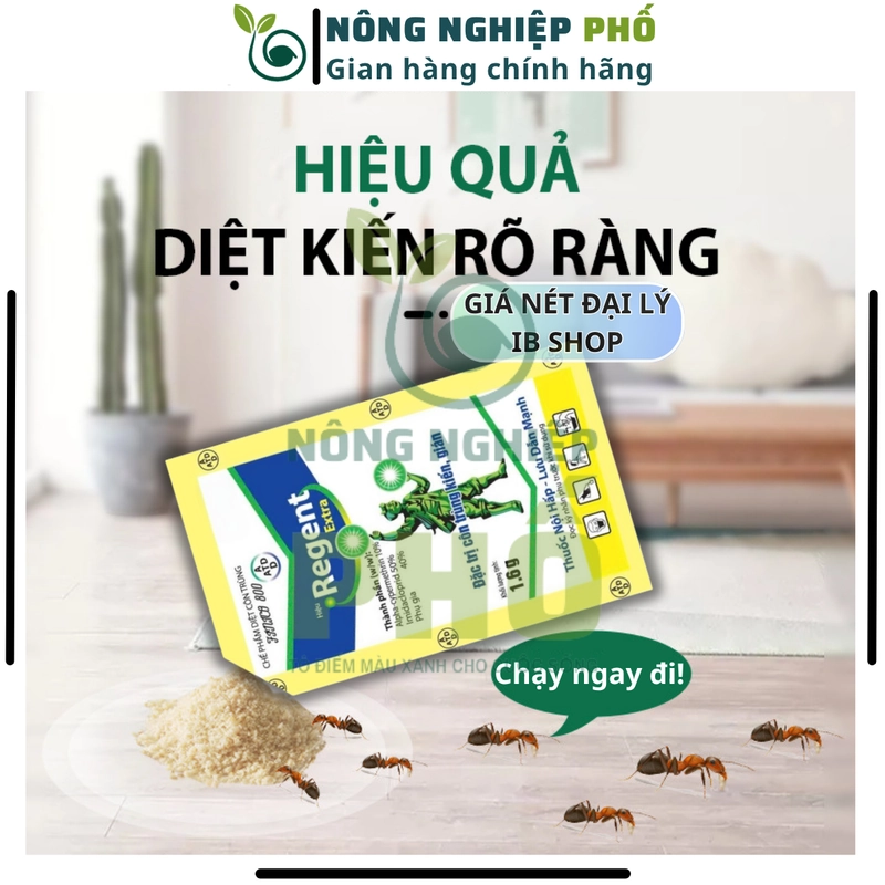 20 REGENT 800 (gói 1.6g) DATE MỚI - Diệt Kiến, Gián, Bọ Chét, Mạt, Rầy, Nhện, Bọ Trĩ, Sâu 508269