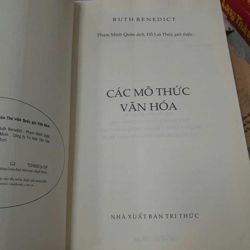 CÁC MÔ THỨC VĂN HÓA - RUTH BENEDICT 533211