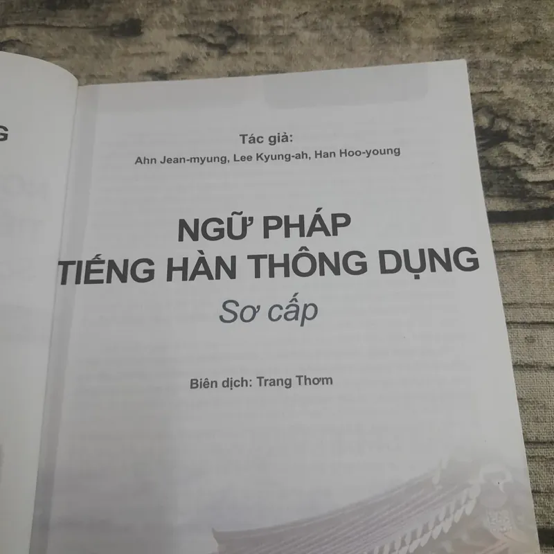 Tiếng Hàn-  Ngữ pháp sơ cấp -  In màu trình bày song ngữ 689311