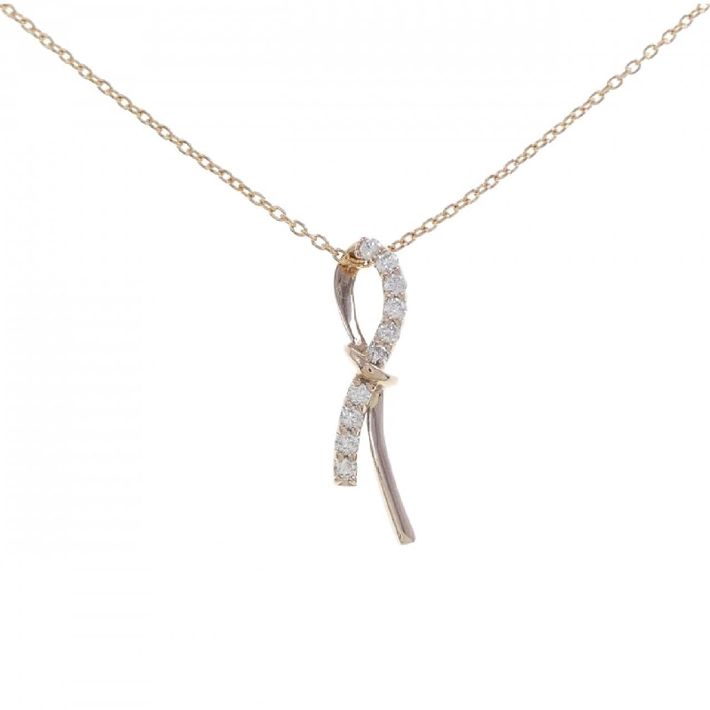 K18PG Dây chuyền kim cương 0.20CT - Hàng hiệu Authentic 858633