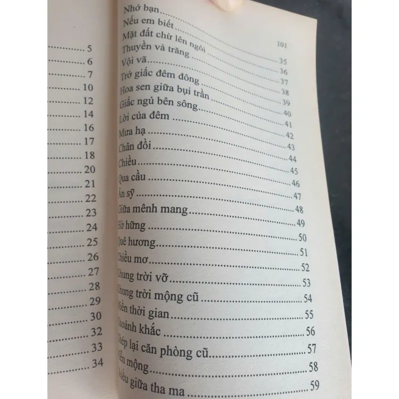 Sách Thơ Từ Niệm - Trăng Sao Gối Đầu mới 90% 688879