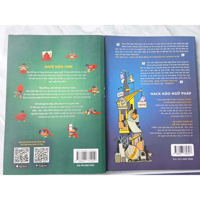 Trọn bộ 4 cuốn sách Hack não từ vựng và ngữ pháp và Hack não Plus 697483