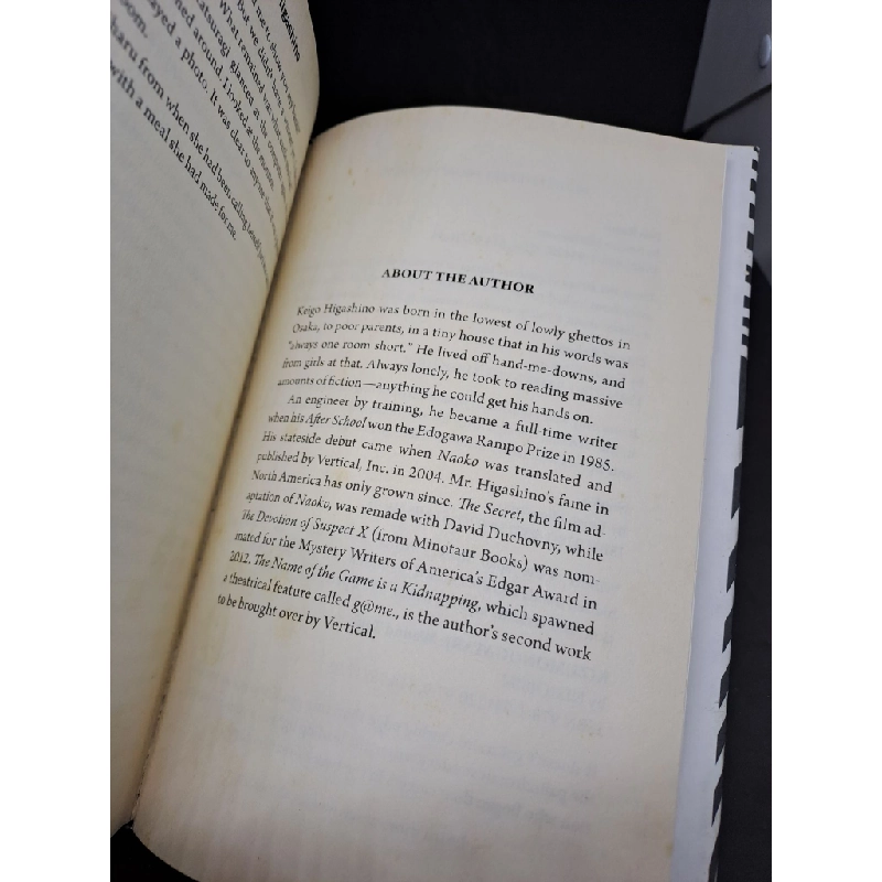 The name of the game is a kidnapping - Keigo Higashino bìa cứng mới 80% ố nhẹ HCM1307 34070