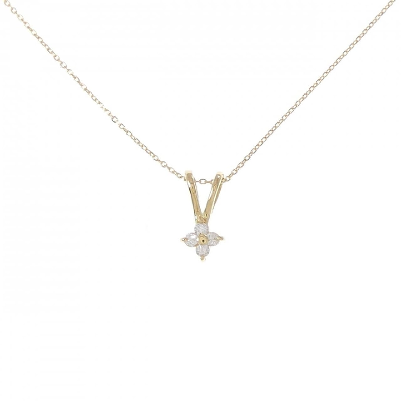 K18YG Hoa Đào Kim Cương Dây Chuyền - Hàng hiệu Chính Hãng 855980