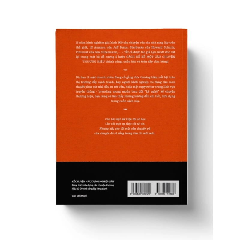 KỂ CHUYỆN HAY, DỰNG NGHIỆP LỚN - Công thức xây dựng câu chuyện thương hiệu từ 30 nhà sáng lập lừng danh - Tác giả: Lyn Graft Dịch giả: Hoàng Long - MARKETING KINH DOANH 921808