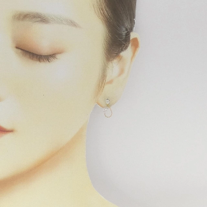 K18YG Bông tai Cubic - Hàng hiệu Chính hãng 868580