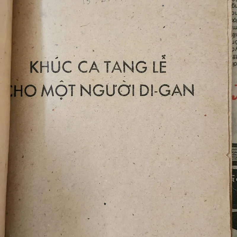 KHÚC CA TANG LỄ CHO MỘT NGƯỜI DIGAN 708940