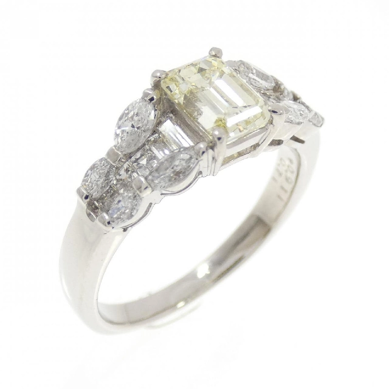 Nhẫn kim cương PT900 0.911CT LY VS2 cắt hình thoi - Hàng hiệu Authentic 874197