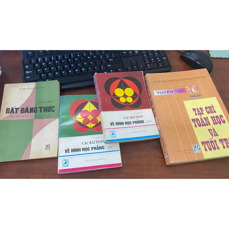 Combo 4 quyển sách toán gốc, chất lượng 1019160