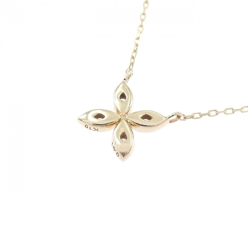K10YG Hoa Nhài Kim Cương Dây Chuyền 0.01CT - Hàng hiệu Chính hãng 857854