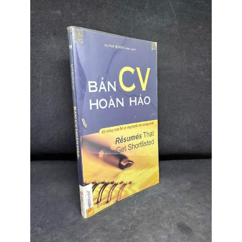 [Phiên Chợ Sách Cũ] Bản CV Hoàn Hảo - 2204, 2014 SBM 446164