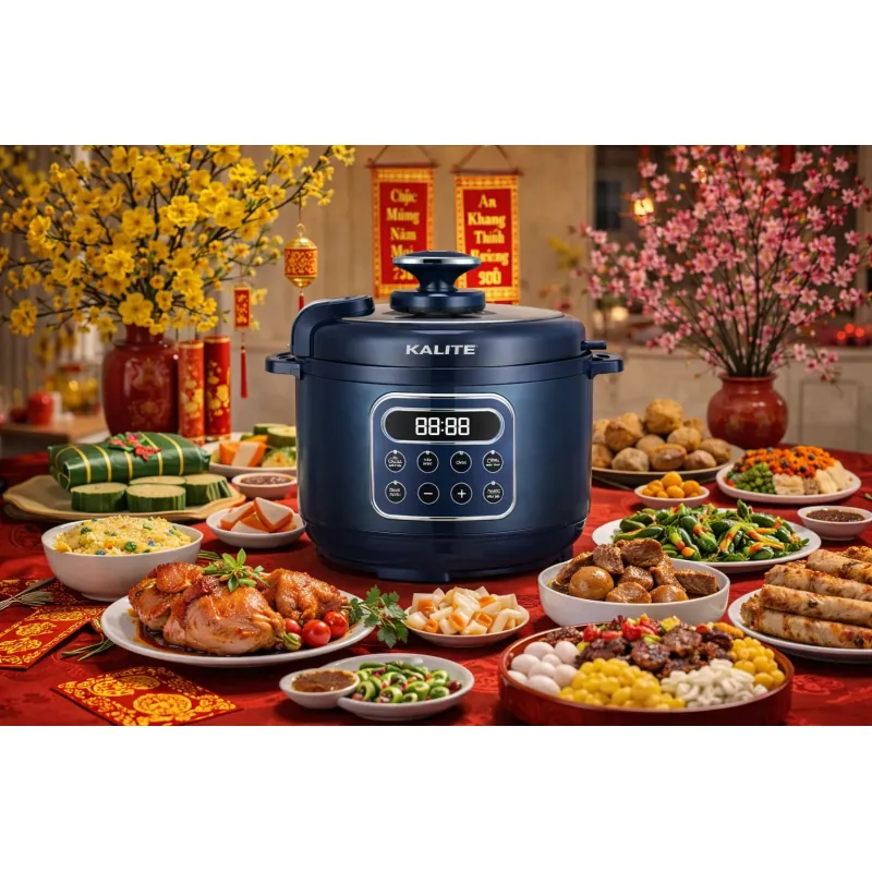 🍲 NỒI ÁP SUẤT ĐIỆN KALITE KPC4066 – 4IN1, LÒNG NỒI 2 LỚP CERAMIC SIÊU CHỐNG DÍNH ⚡ 799206