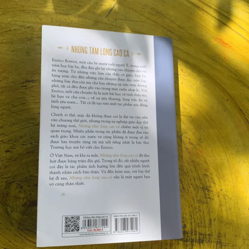  NHỮNG TẤM LÒNG CAO CẢ - bản ĐÔNG A - edmondo de amicis 746874