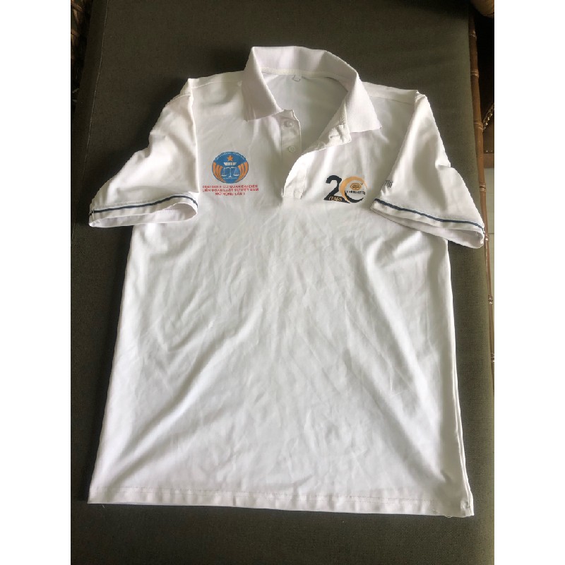 Áo golf nam trắng size M  12367