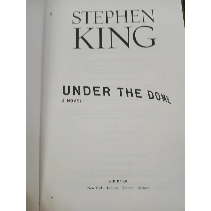 UNDER THE DOME (BÍ ẨN DƯỚI MÁI VÒM) - STEPHEN KING 747819