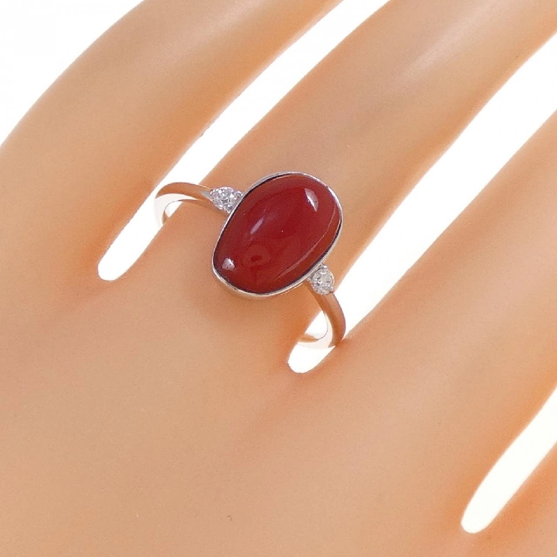 Nhẫn san hô K18WG 669077