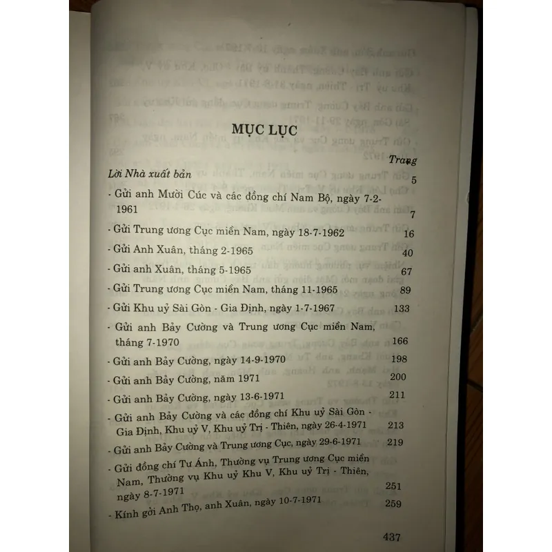 Thư vào Nam 699005