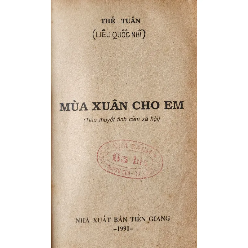 Tiểu thuyết tình cảm xã hội: MÙA XUÂN CHO EM

Thế Tuấn (Liêu Quốc Nhĩ) 708044