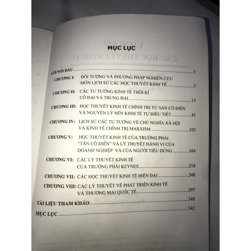 Lịch sử Các học thuyết Kinh tế  762001