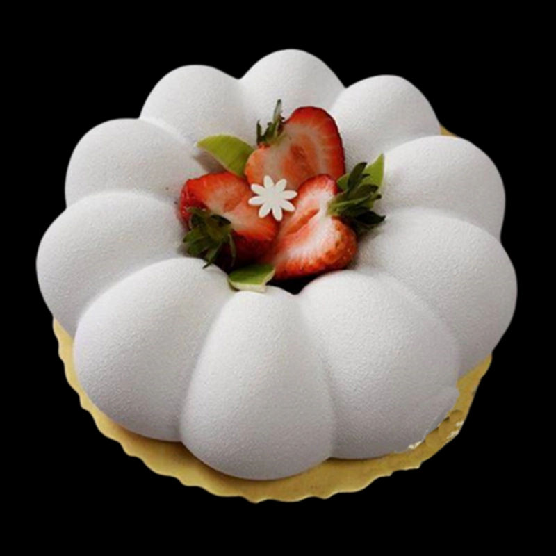 Khuôn silicon làm đế bánh, rau câu tròn hình bí ngô - Loại 21 cm - Mã số 1167 338454