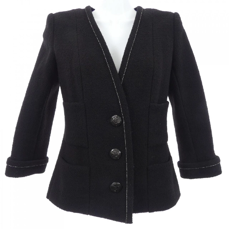 CHANEL P52637V37037 15K Áo khoác không cổ - Hàng hiệu Chính hãng 819471