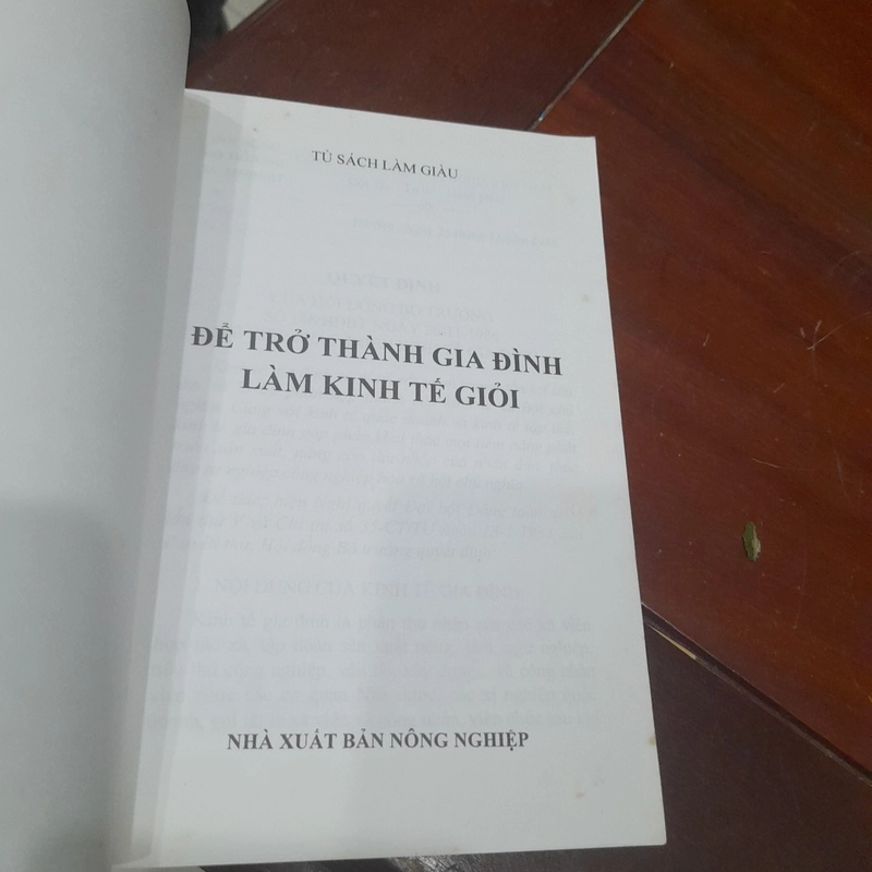 Để trở thành GIA ĐÌNH LÀM KINH TẾ GIỎI 302015