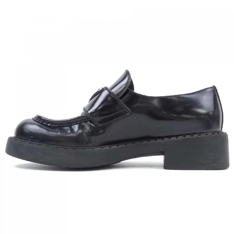 Giày lười Prada PRADA màu chocolate với logo tam giác 1D246M 658320