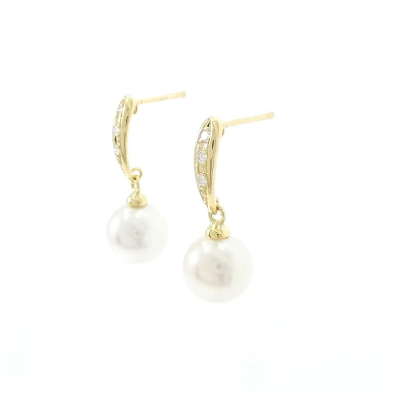 K18YG Bông tai ngọc trai Akoya 7.3mm - Hàng hiệu Chính hãng 866184