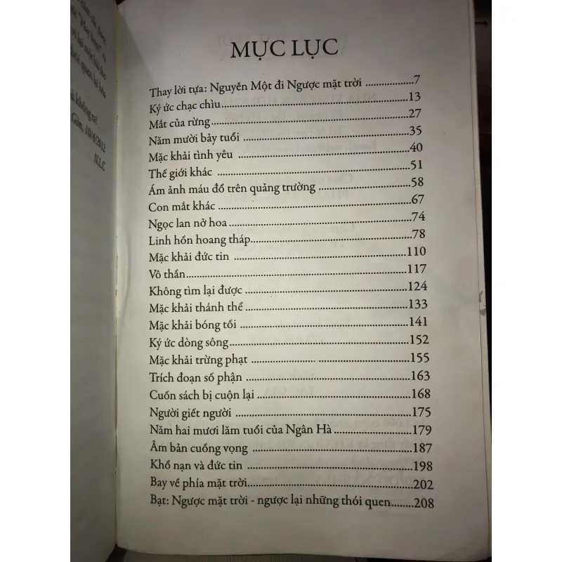 Ngược mặt trời - Nguyễn Một 1010630