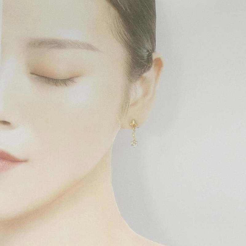 K18YG Bông tai hoa kim cương 0.30CT - Hàng hiệu Chính hãng 877420