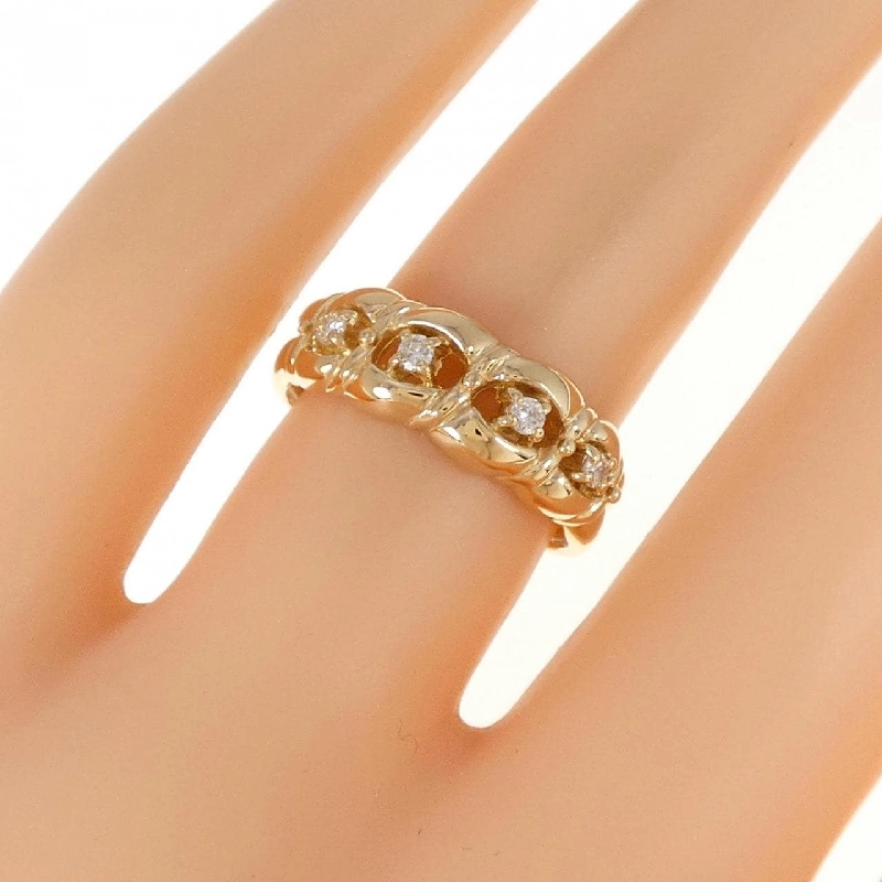 Nhẫn kim cương K18YG 0.09CT - Hàng hiệu Authentic 855793