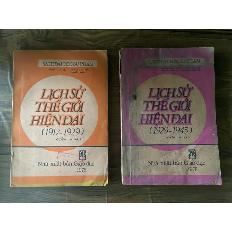 LỊCH SỬ THẾ GIỚI HIỆN ĐẠI 2 tập | 1978 | sách khổ lớn 569992