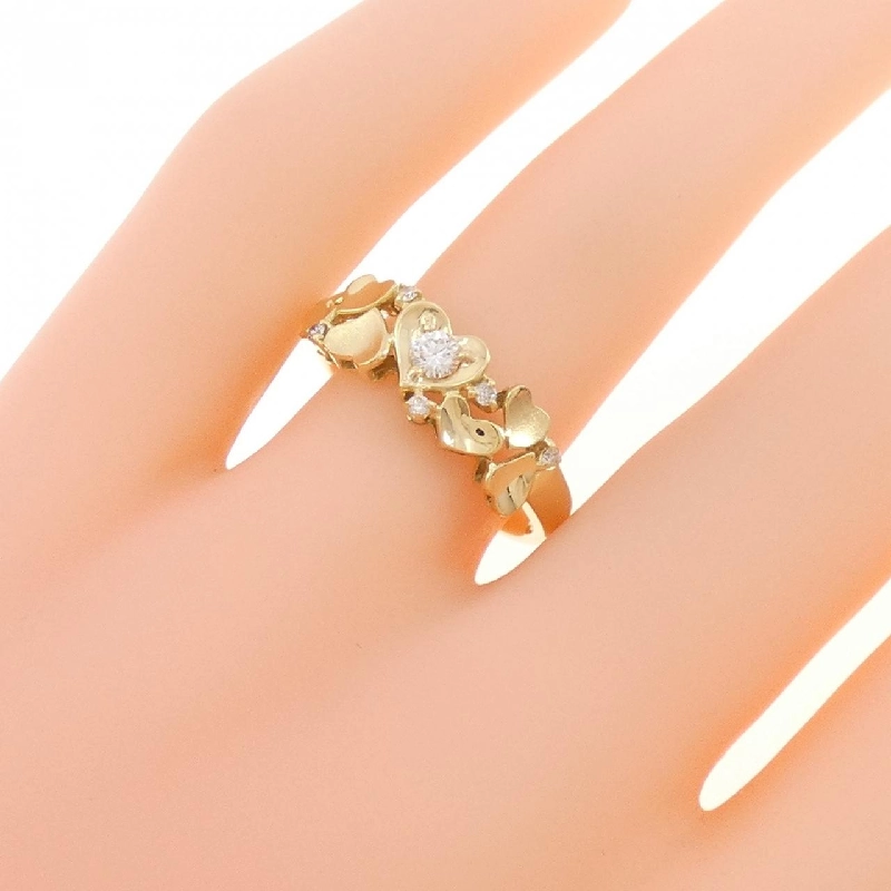 Nhẫn kim cương hình trái tim K18YG 0.10CT 668922