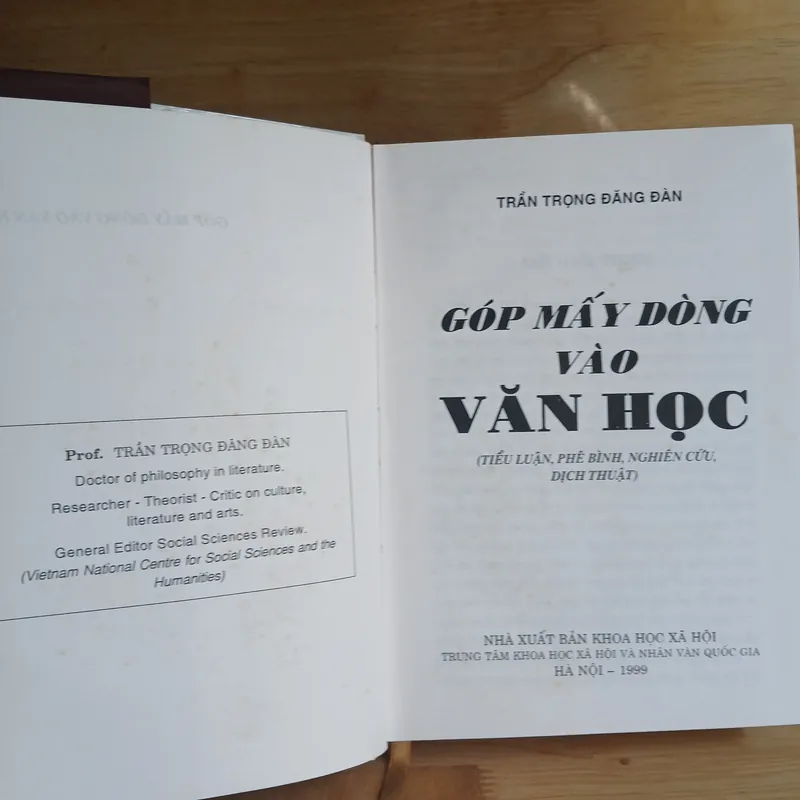 Góp Mấy Dòng Vào Văn Học - Trần Trọng Đăng Đàn 714393