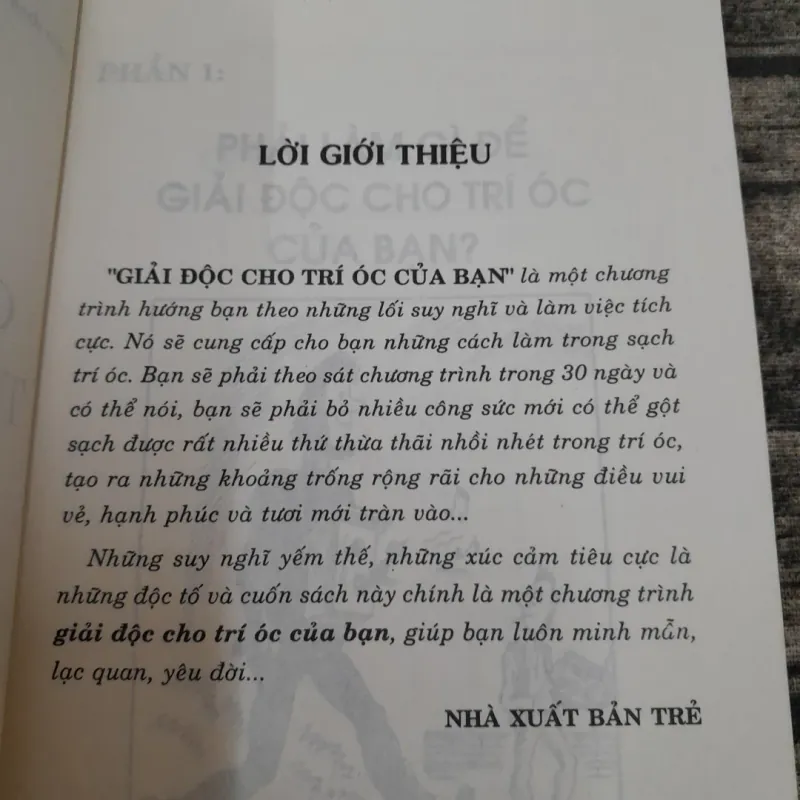 Giải độc cho Trí óc của bạn. Biên dịch Trần Thị Yến Nhi 763124