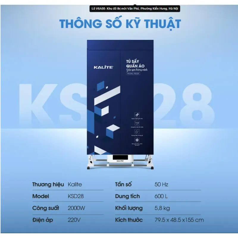 ✨ Tủ sấy quần áo – Thiết kế gọn nhẹ, dễ lắp đặt và di chuyển! 708822