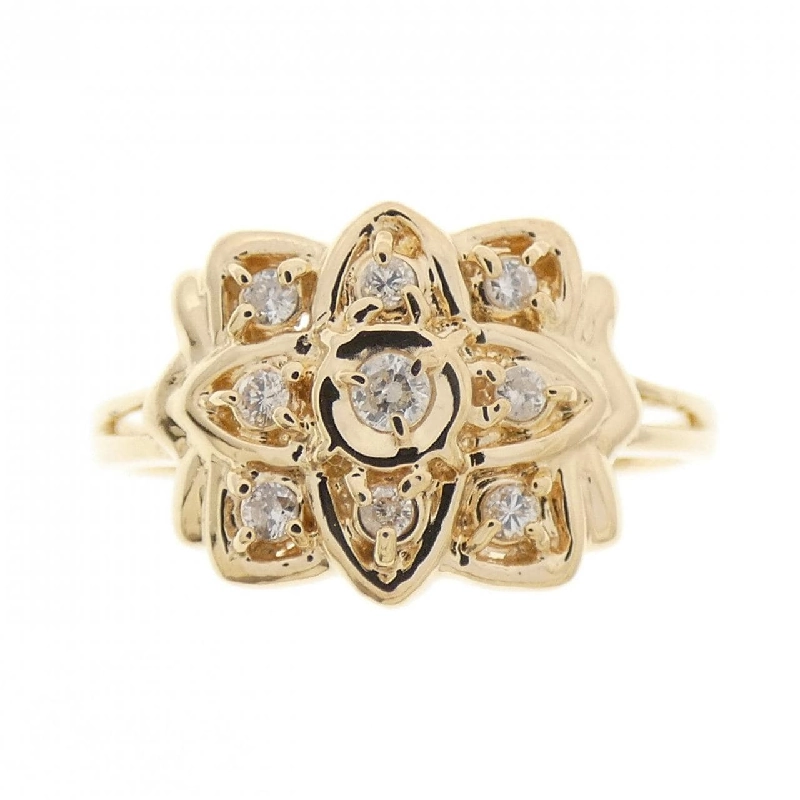 Nhẫn kim cương K18YG 0.10CT 668944