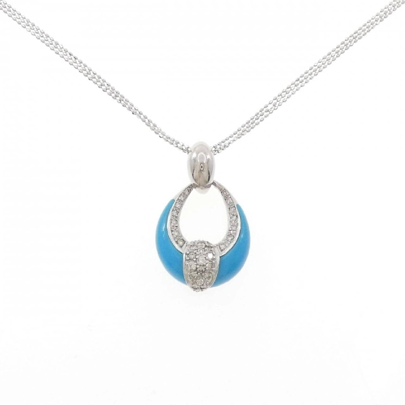 K18WG Mặt dây chuyền Turquoise - Hàng hiệu Chính hãng 847571