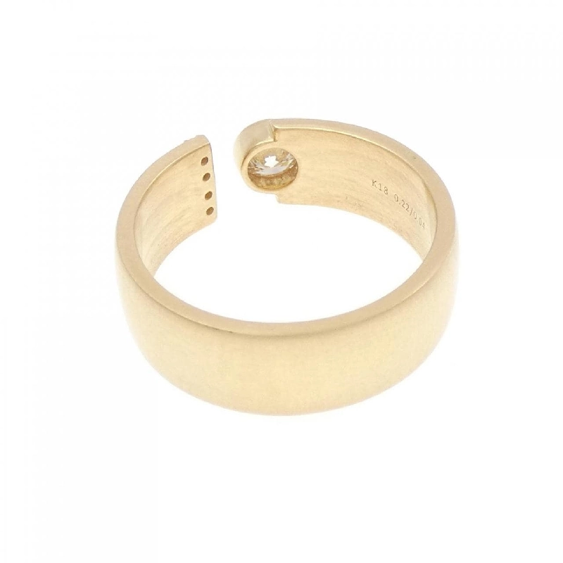 【Sản phẩm mới】Nhẫn kim cương K18YG 0.22CT 673591