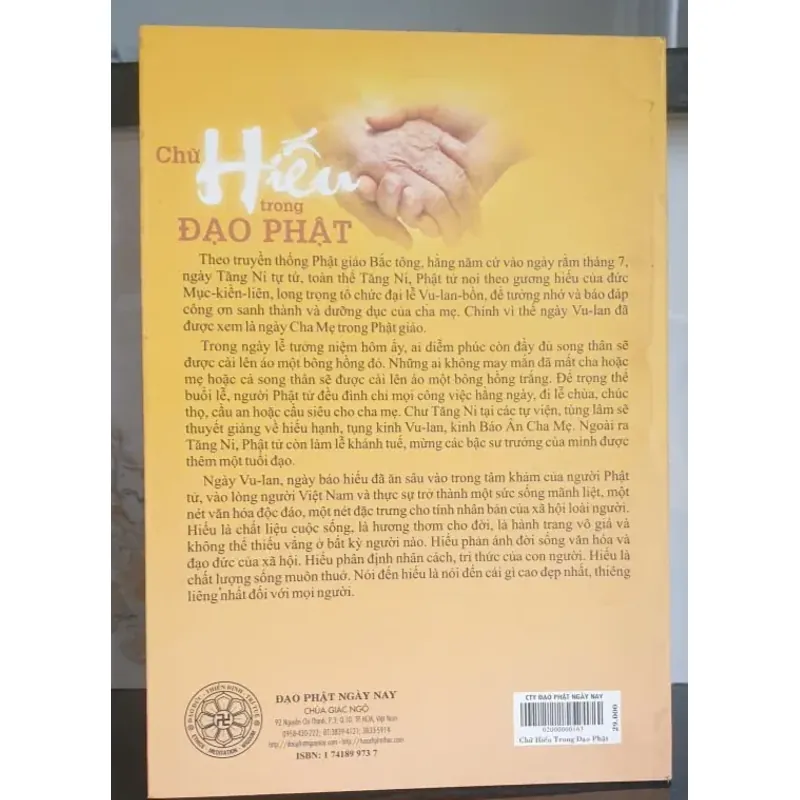 Chữ Hiếu Trong Đạo Phật 747437