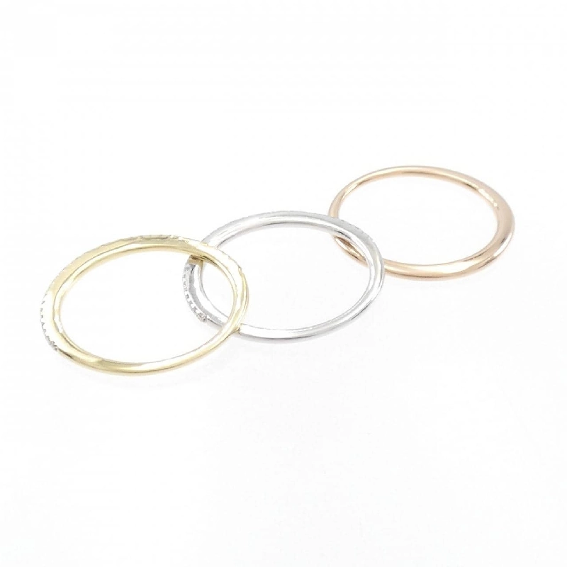 Nhẫn kim cương ba màu K18 0.22CT 670906