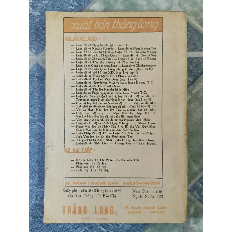 Luận đề về Đoạn Tuyệt nửa chừng xuân mười điều tâm niệm - G.S Chu Đăng Sơn 708612