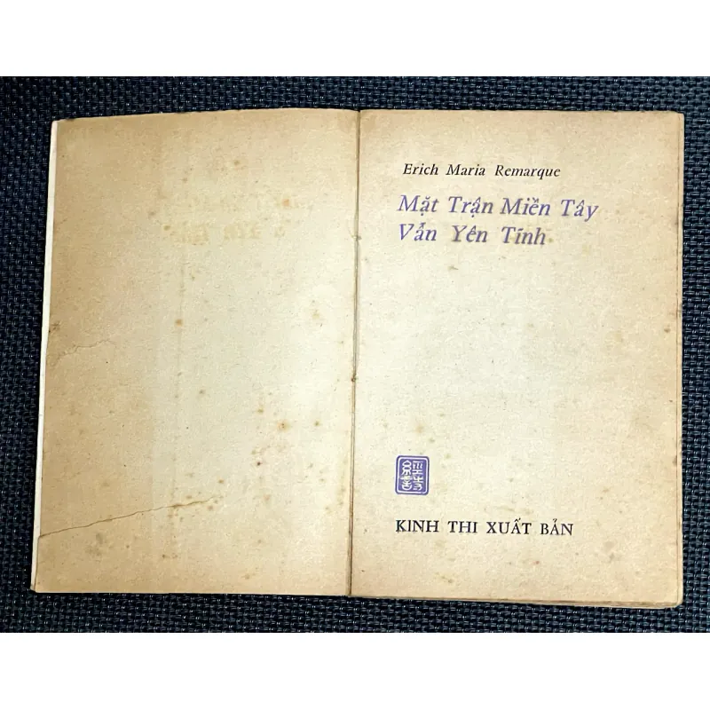 MẶT TRẬN MIỀN TÂY VẫN YÊN TĨNH -  E. MARIA REMARQUE 996972