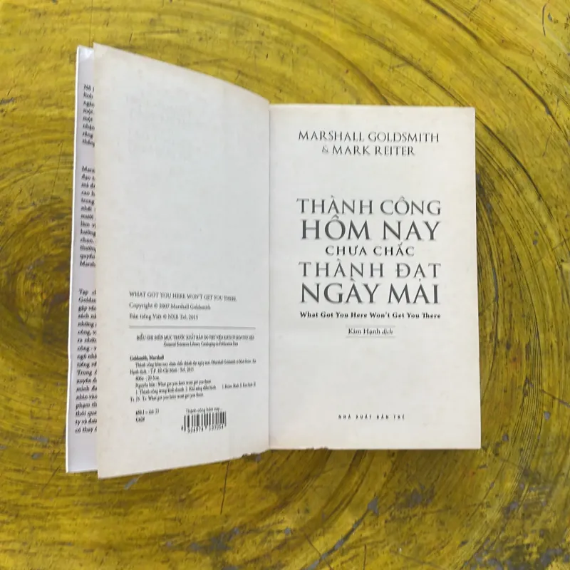 THÀNH CÔNG HÔM NAY CHƯA CHẮC THÀNH ĐẠT NGÀY MAI- Marshall goldsmith & mark reiter 1002488